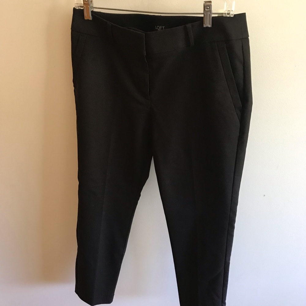 NWT Loft Julie Skinny ankle length black pants